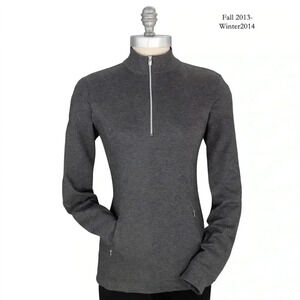 Fairway & Greene Ladies Luxury Interlock 1/4 Zip Pullover Size M